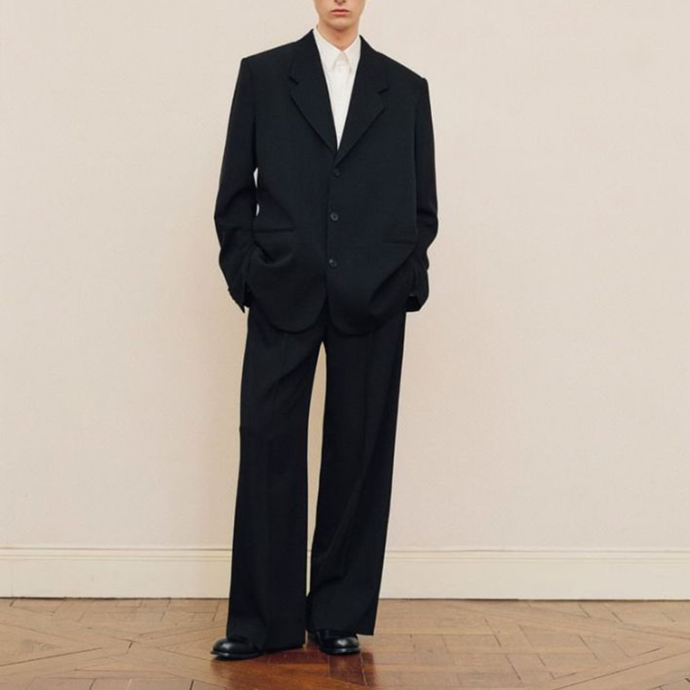 Men's Black Oversized Suit Set - Men Formal Wear Pants recension och pris