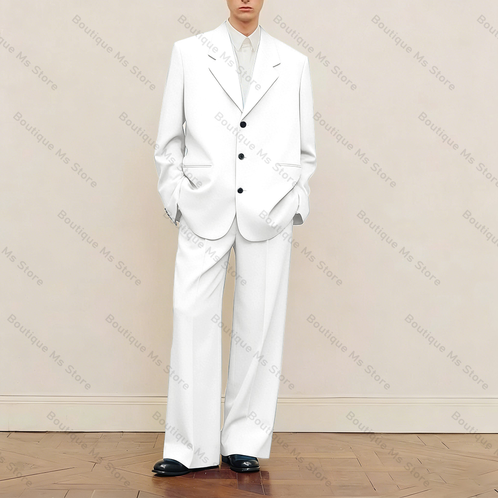 Men's Black Oversized Suit Set - Men Formal Wear Pants recension och pris