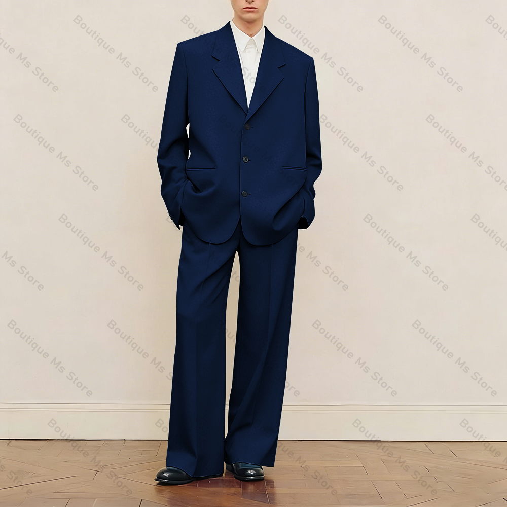 Men's Black Oversized Suit Set - Men Formal Wear Pants recension och pris