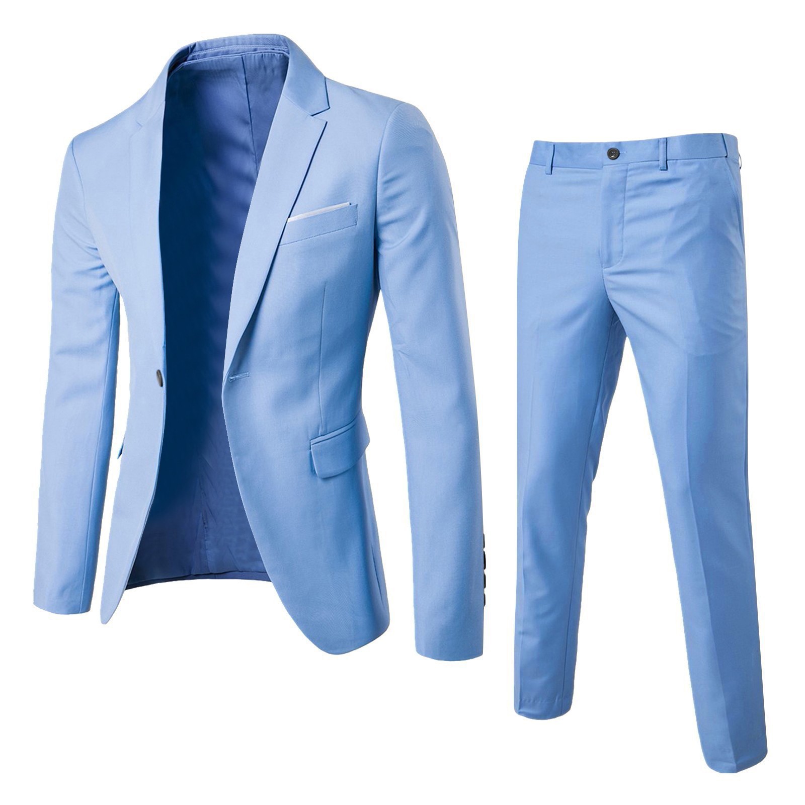 Mens Suit Set Two Piece Busine - Korean Men Formal Wear recension och pris