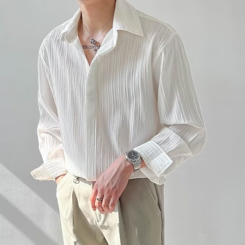 Black Apricot White Long-sleev - Korean Men Formal Wear recension och pris