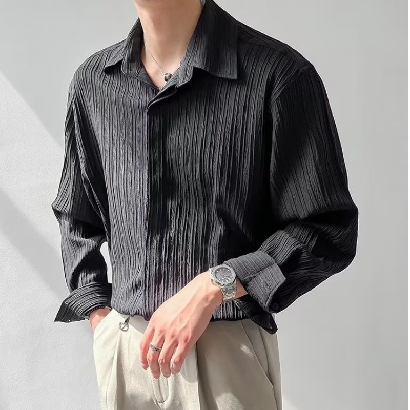 Black Apricot White Long-sleev - Korean Men Formal Wear recension och pris