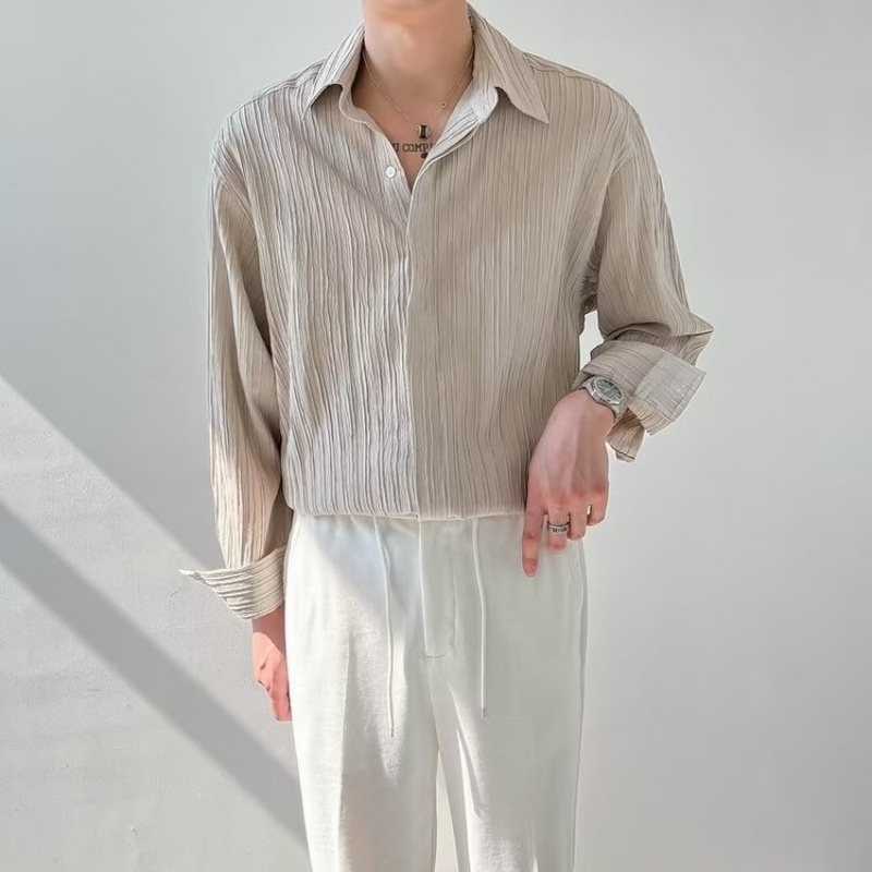 Black Apricot White Long-sleev - Korean Men Formal Wear recension och pris
